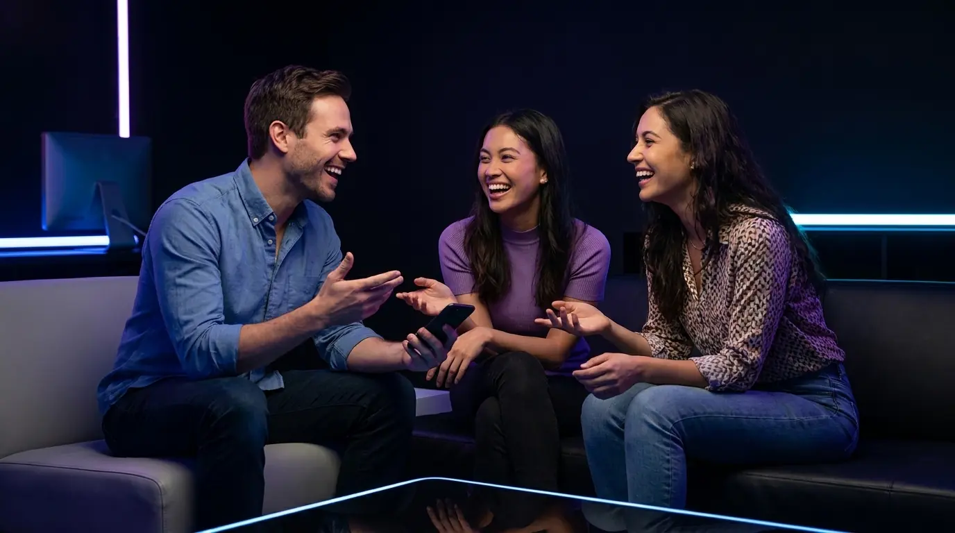 People connecting on Freezy random video chat